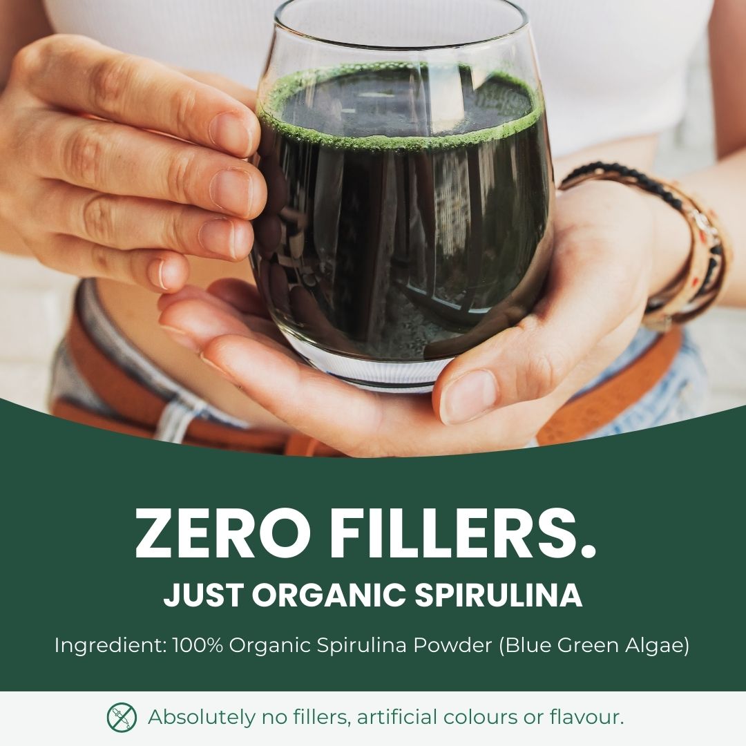 Poudre de Spiruline Bio 250g - 100% Bio & Fabriqué au Canada