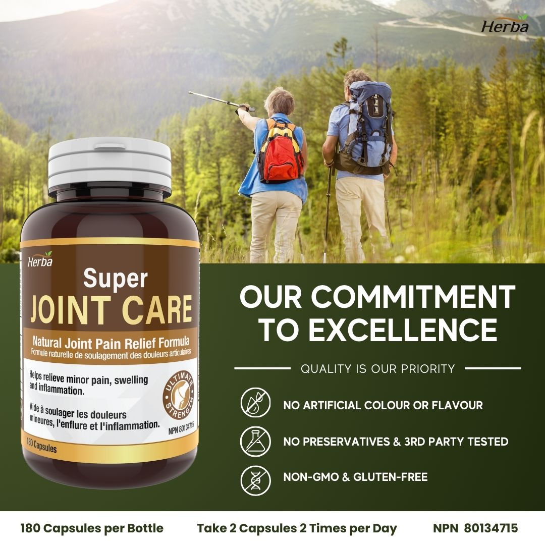 Joint Care Supplement with Glucosamine Chondroitin MSM Capsules – 180 Capsules