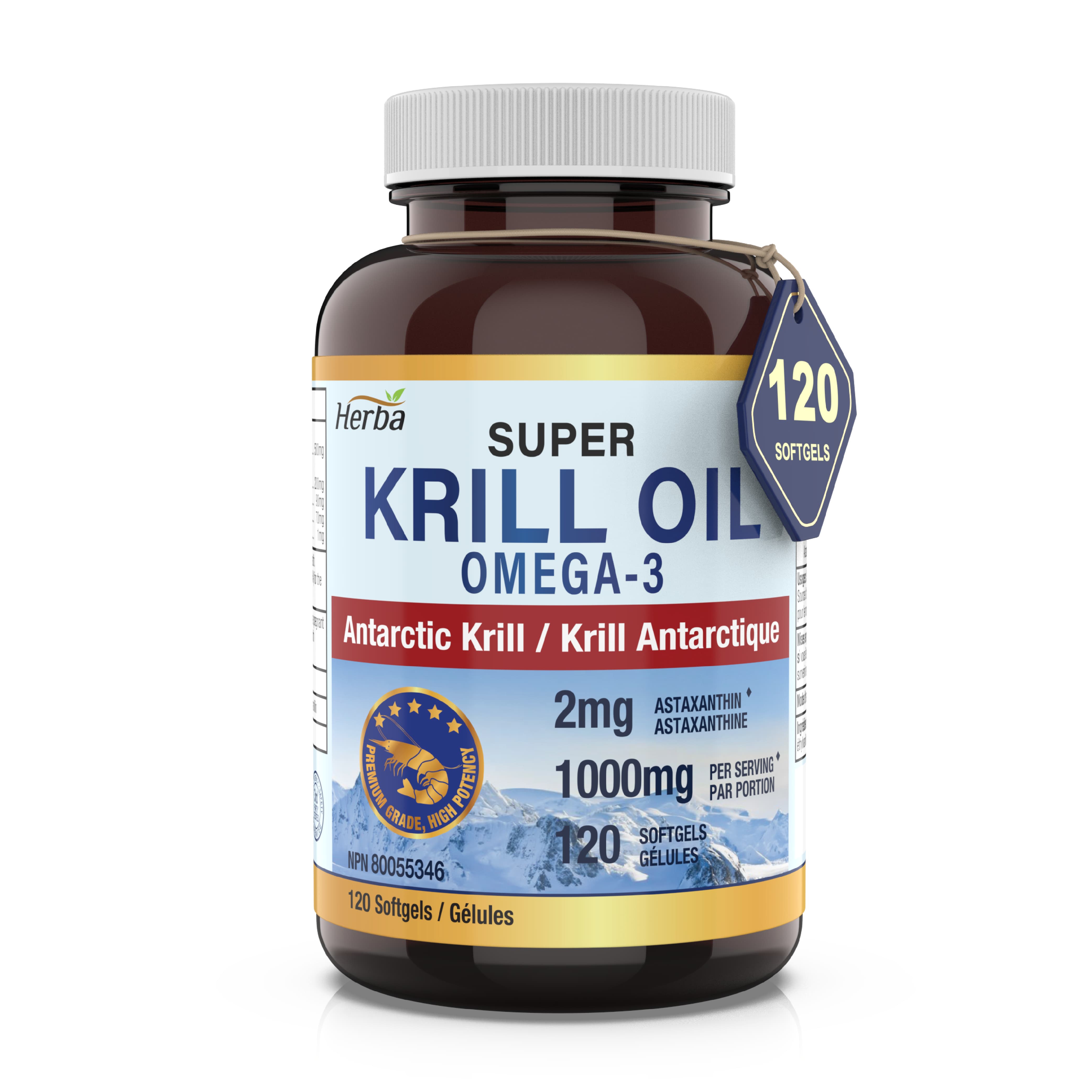 フォーエバーARCTlC SEA3個ゆりりん Antarctic Krill Oil 500mg - 120 Softgels | Made in Canada – Herba