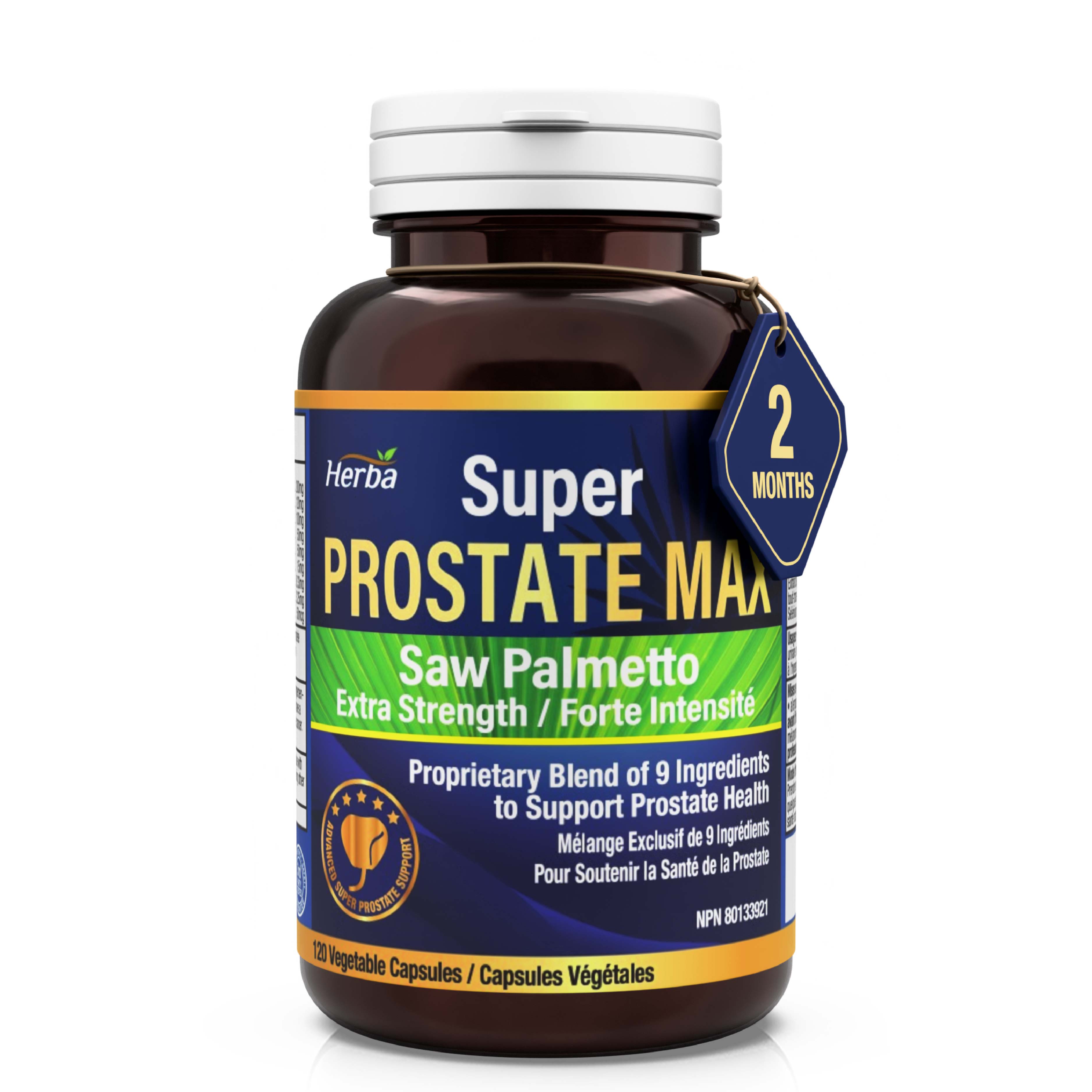 Prostate Max - Prostate Supplement for Men – 120 Capsules | 9 Natural Ingredients