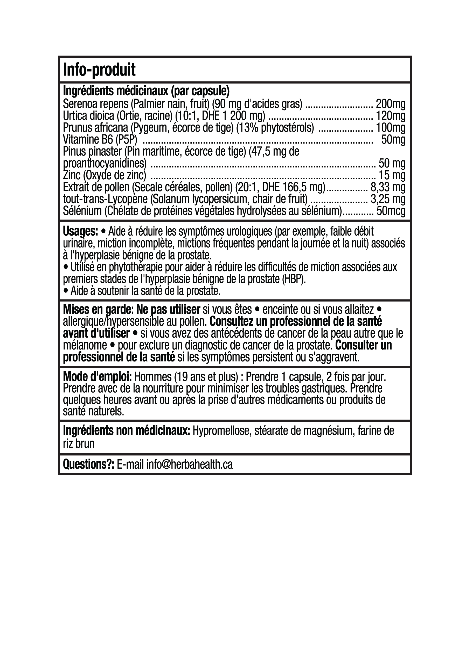 Prostate Max - Prostate Supplement for Men – 120 Capsules | 9 Natural Ingredients