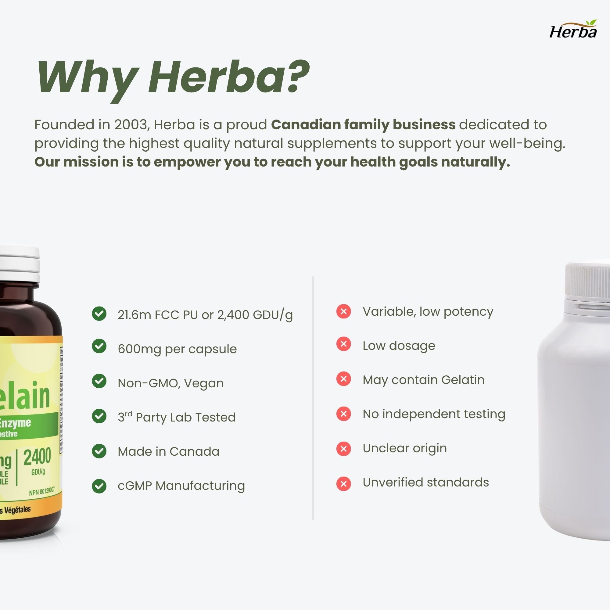 Bromelain Supplement 600mg – 180 Capsules | 2,400 GDU/g Max Potency