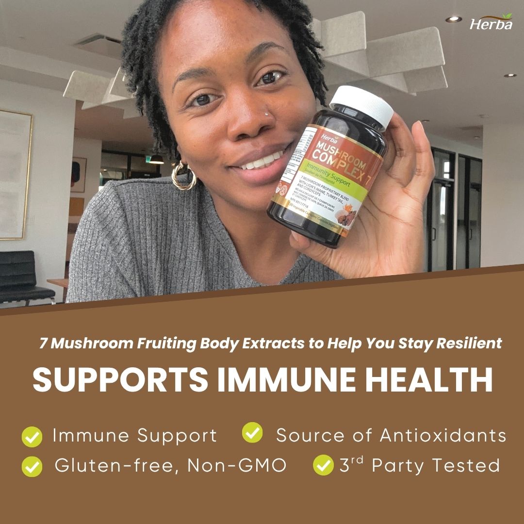 Suppléments complexes de champignons – 120 gélules