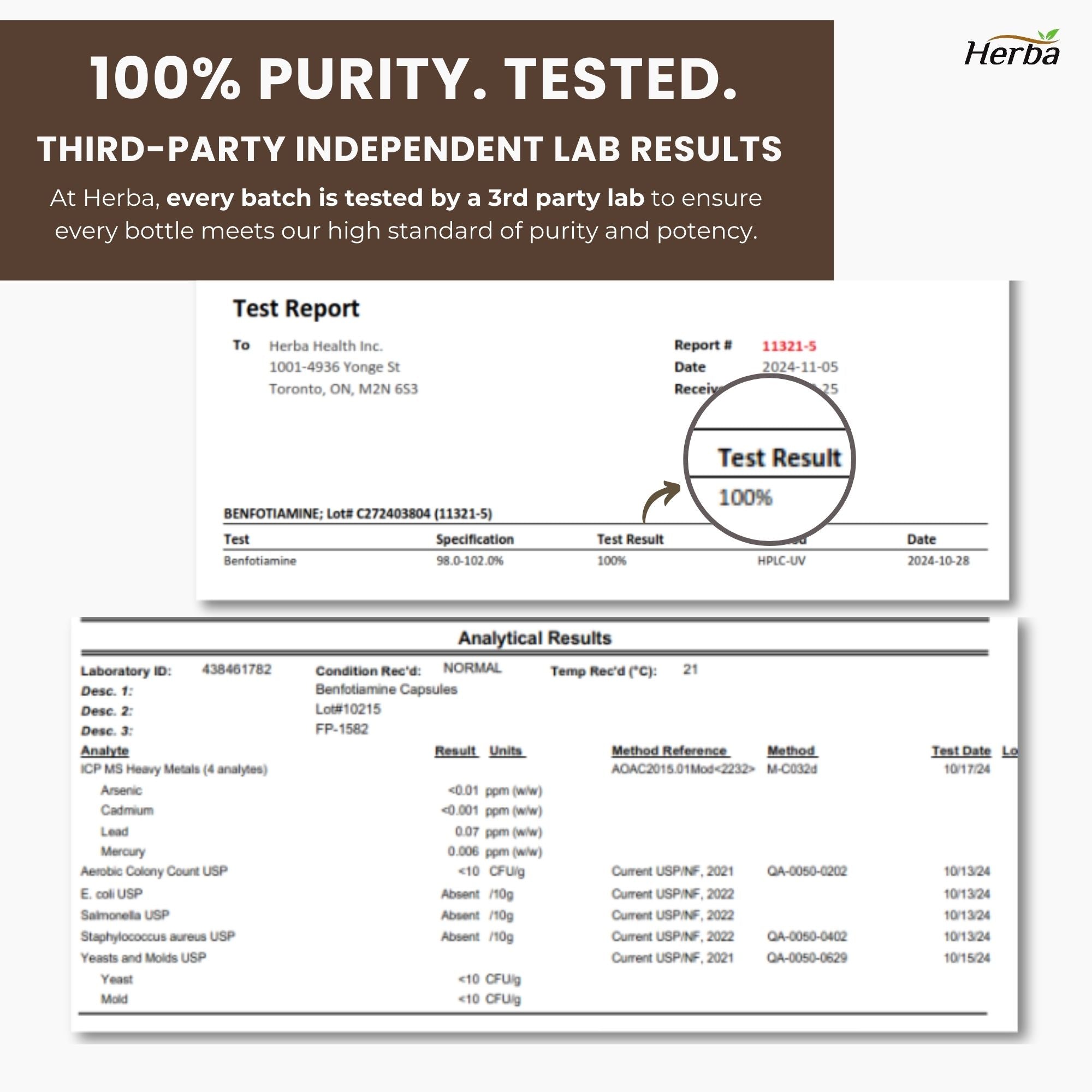 Benfotiamine 100mg - 120 Capsules | Fat Soluble Vitamin B1 | Made in Canada