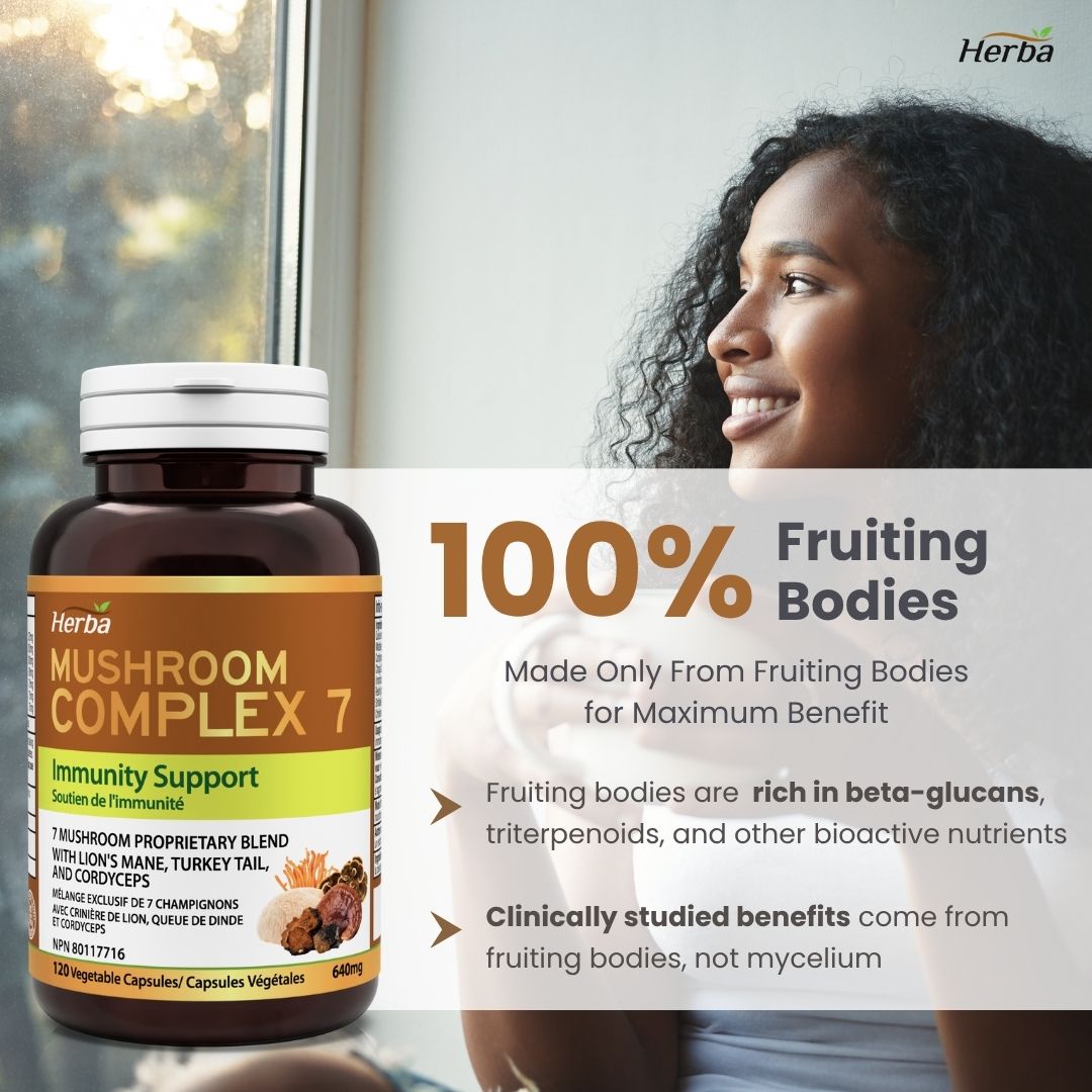 Suppléments complexes de champignons – 120 gélules