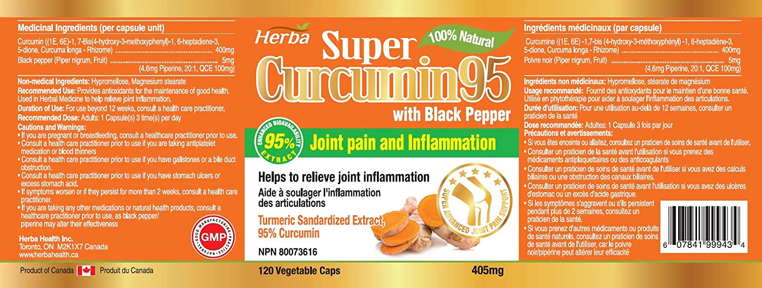 buy turmeric curcumin made in Canada