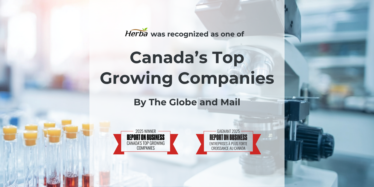Herba Health Ranks on The Globe and Mail’s 2025 List of Canada’s Top Growing Companies