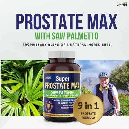 Prostate Max - Prostate Supplement for Men – 120 Capsules | 9 Natural Ingredients