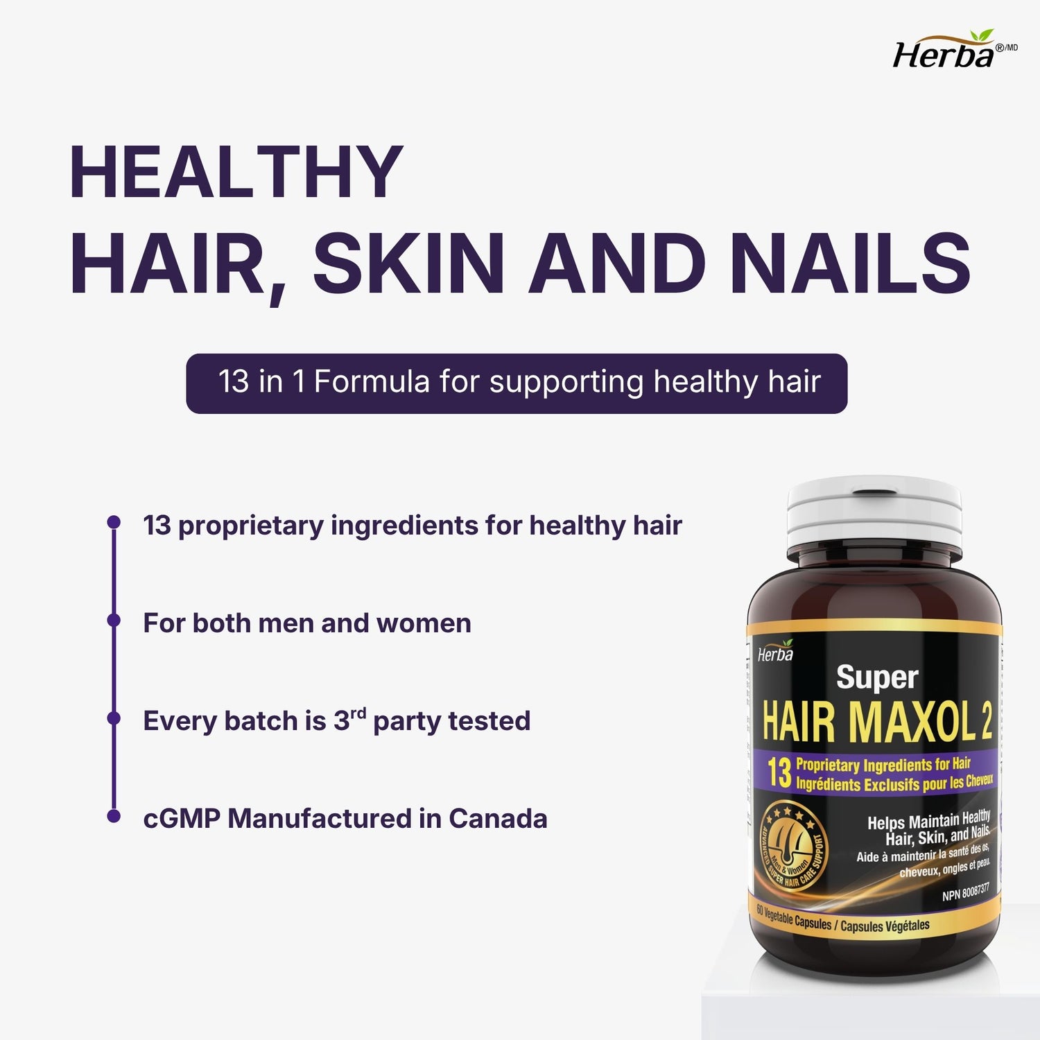 Hair Maxol 2 Hair Growth Vitamins with Biotin for Hair Growth for Men and Women