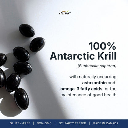 Antarctic Krill Oil 500mg - 120 Softgels | Made in Canada