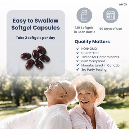 Antarctic Krill Oil 500mg - 120 Softgels | Made in Canada