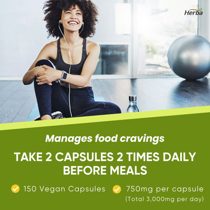 Garcinia Cambogia Extract – 70% HCA  | 150 Vegetable Capsules