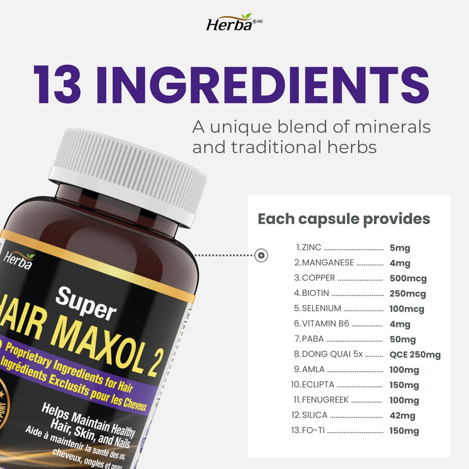 Hair Maxol 2 Hair Growth Vitamins with Biotin for Hair Growth for Men and Women