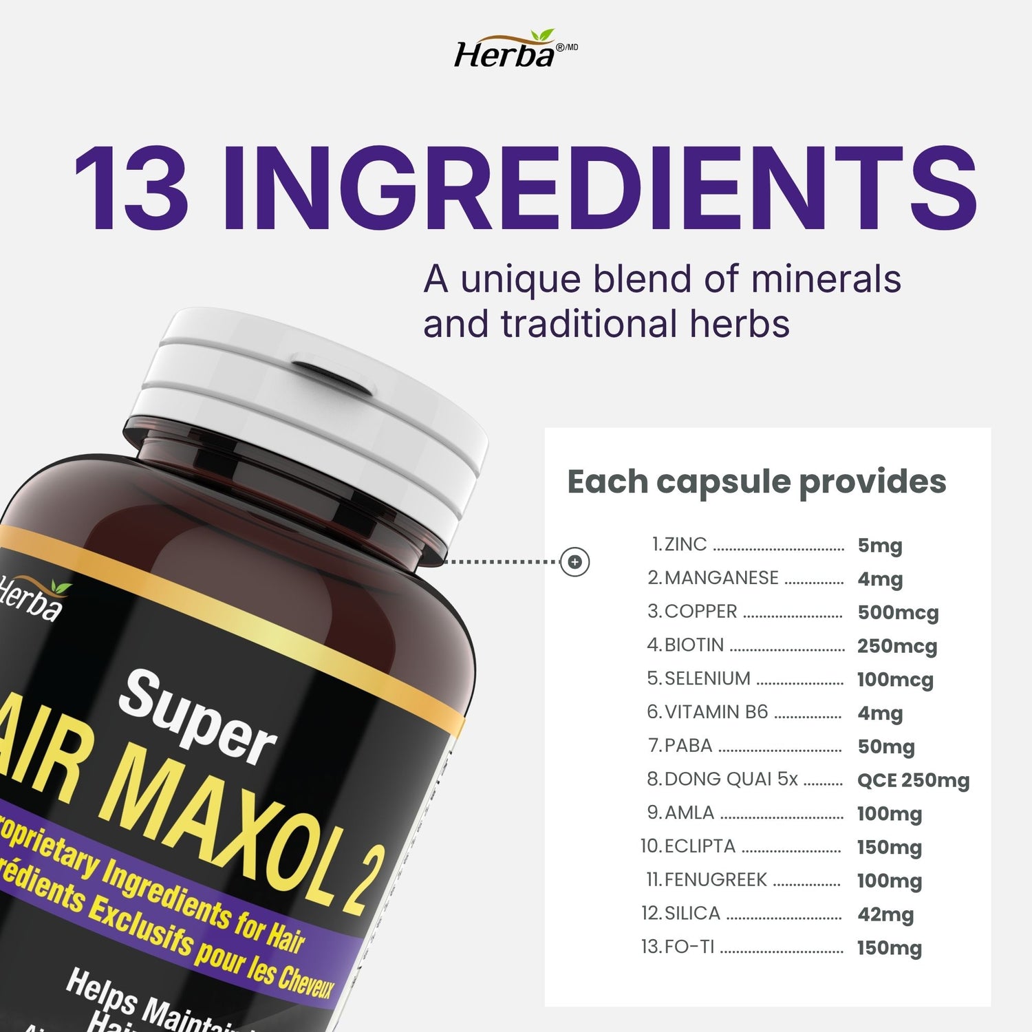 Hair Maxol 2 Hair Growth Vitamins with Biotin for Hair Growth for Men and Women