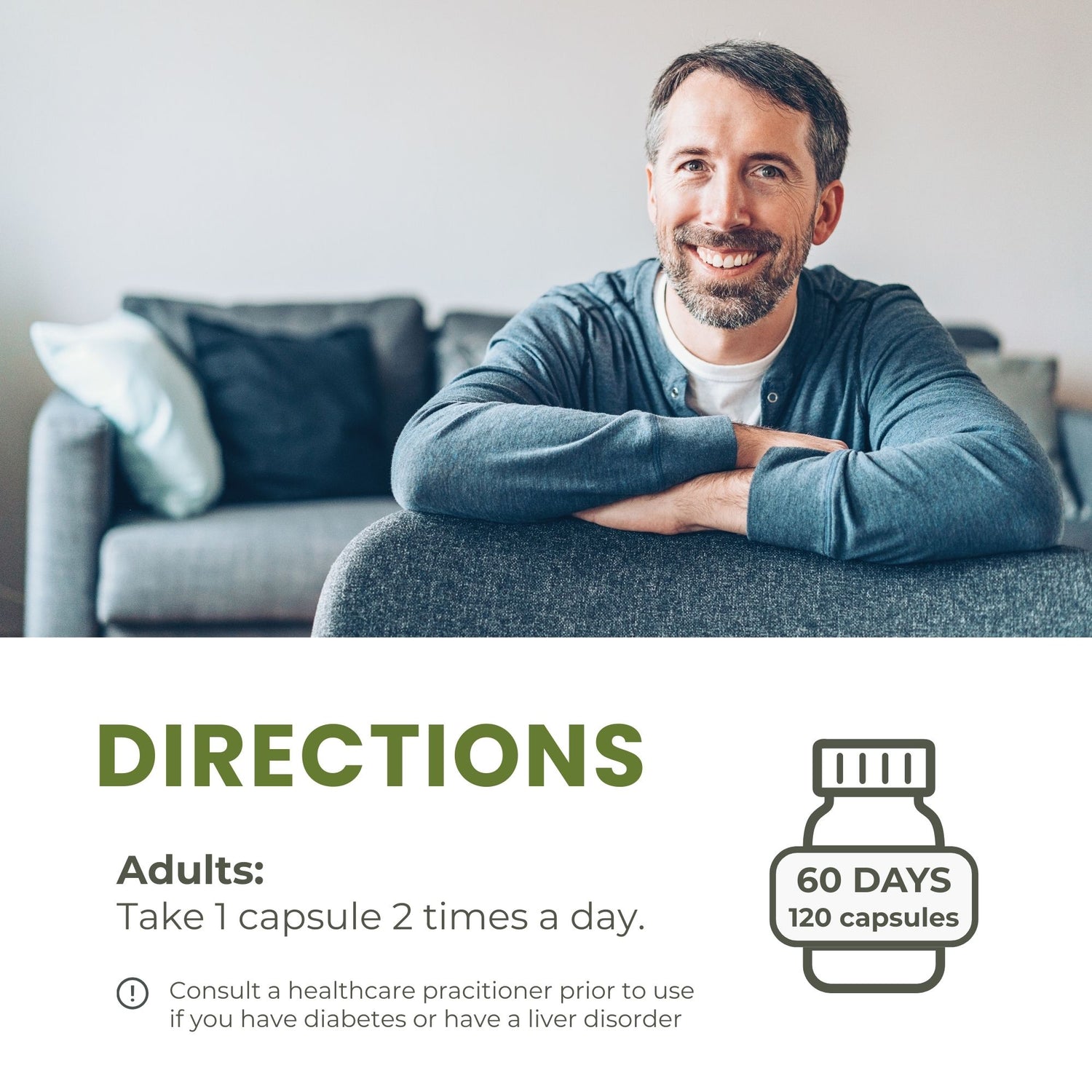 Glucose Care - 120 Capsules | Blood Sugar Support with 6 Ingredients