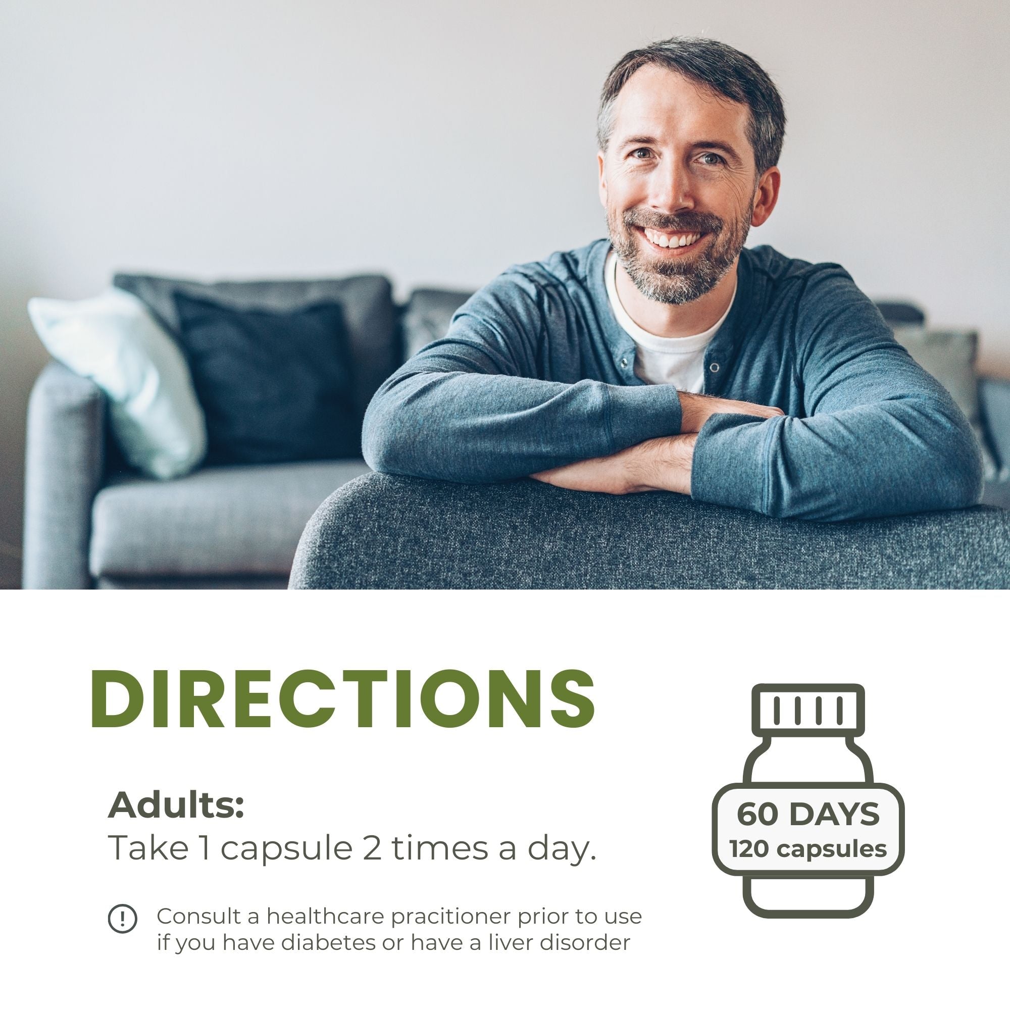 Glucose Care - 120 Capsules | Blood Sugar Support with 6 Ingredients