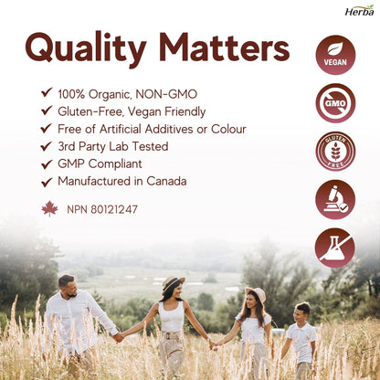 Organic Red Maca Capsules for Women – 500mg, 150 Capsules