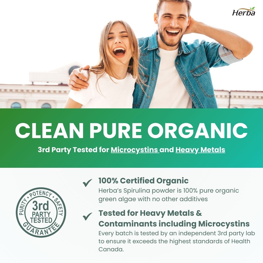 Organic Spirulina Powder 250g - 100% Organic &amp; Made in Canada