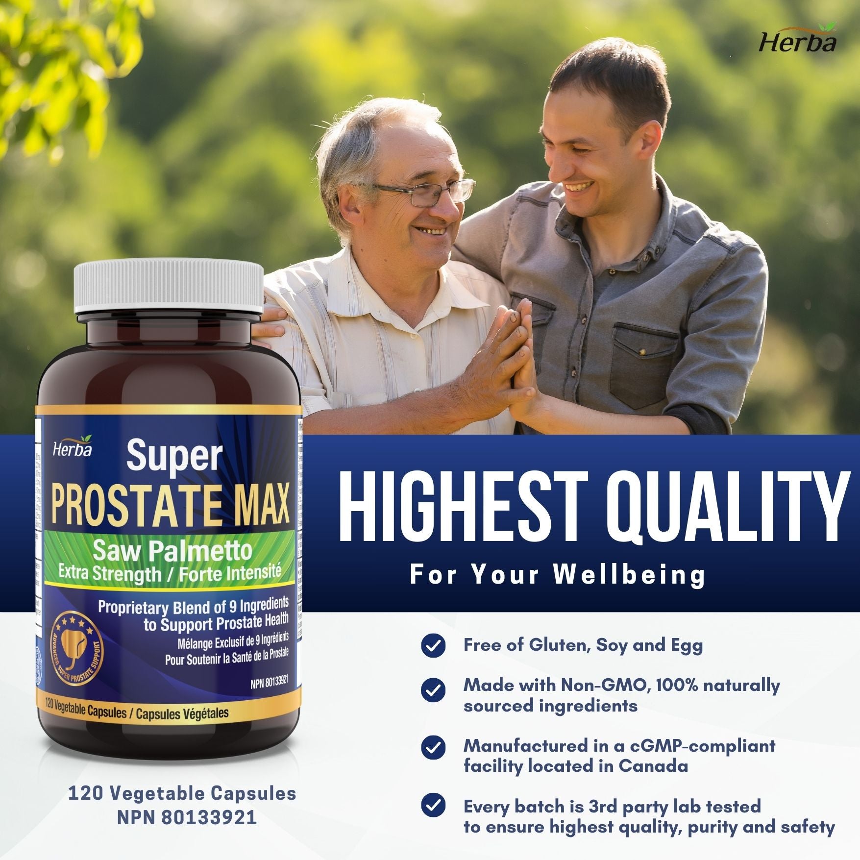Prostate Max - Prostate Supplement for Men – 120 Capsules | 9 Natural Ingredients