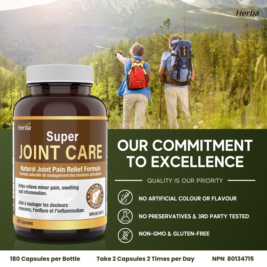 Joint Care Supplement with Glucosamine Chondroitin MSM Capsules – 180 Capsules