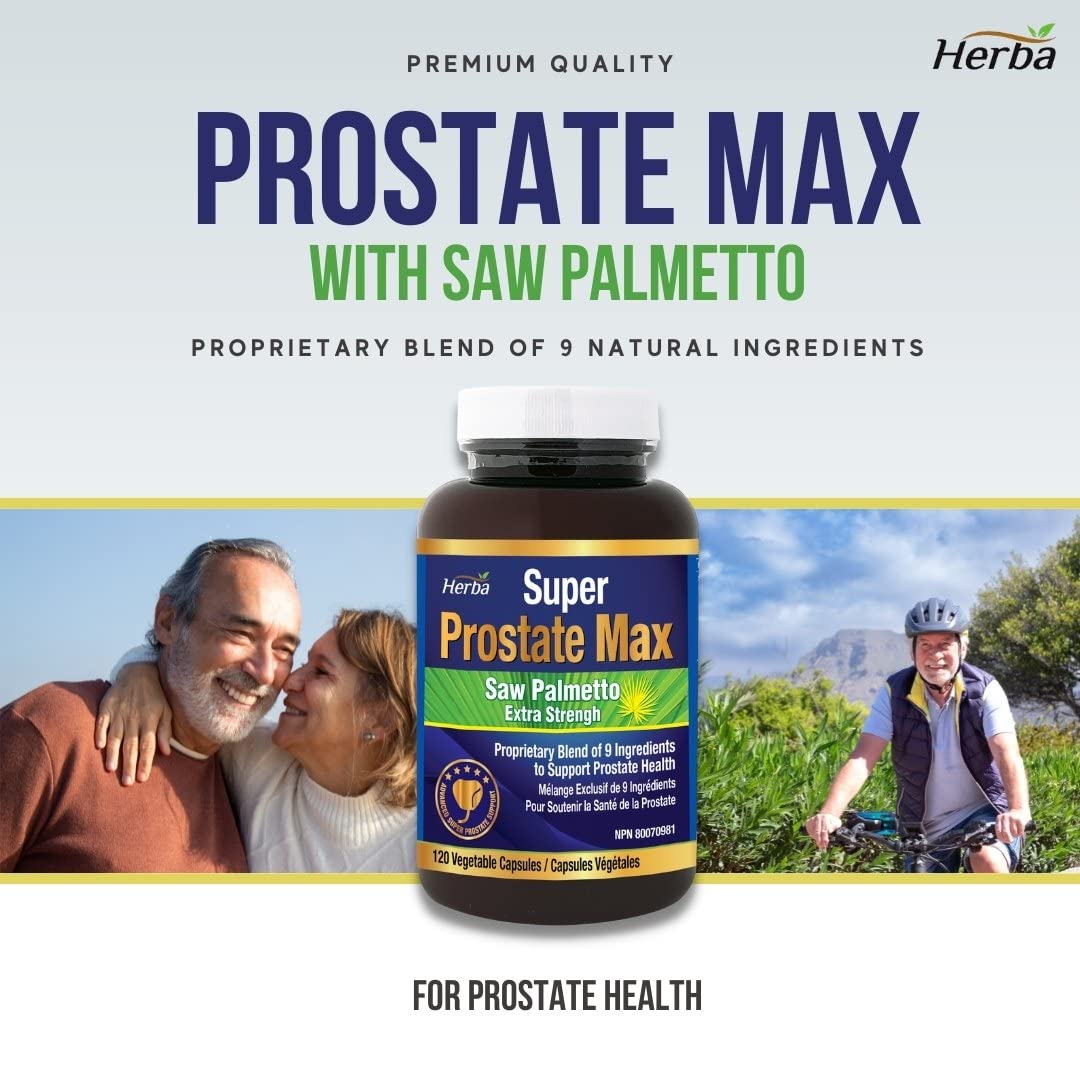 Prostate Max - Prostate Supplement for Men – 120 Capsules | 9 Natural ...