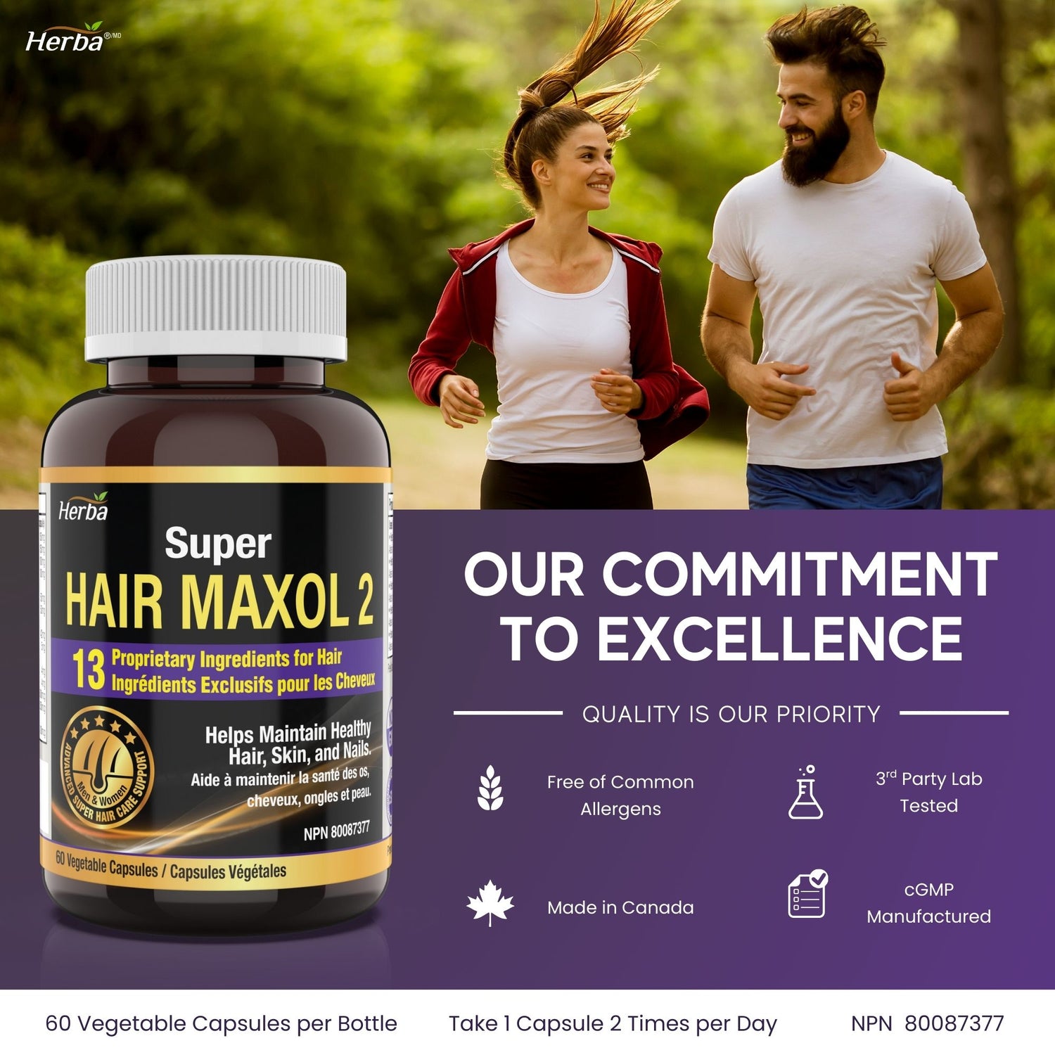 Hair Maxol 2 Hair Growth Vitamins with Biotin for Hair Growth for Men and Women