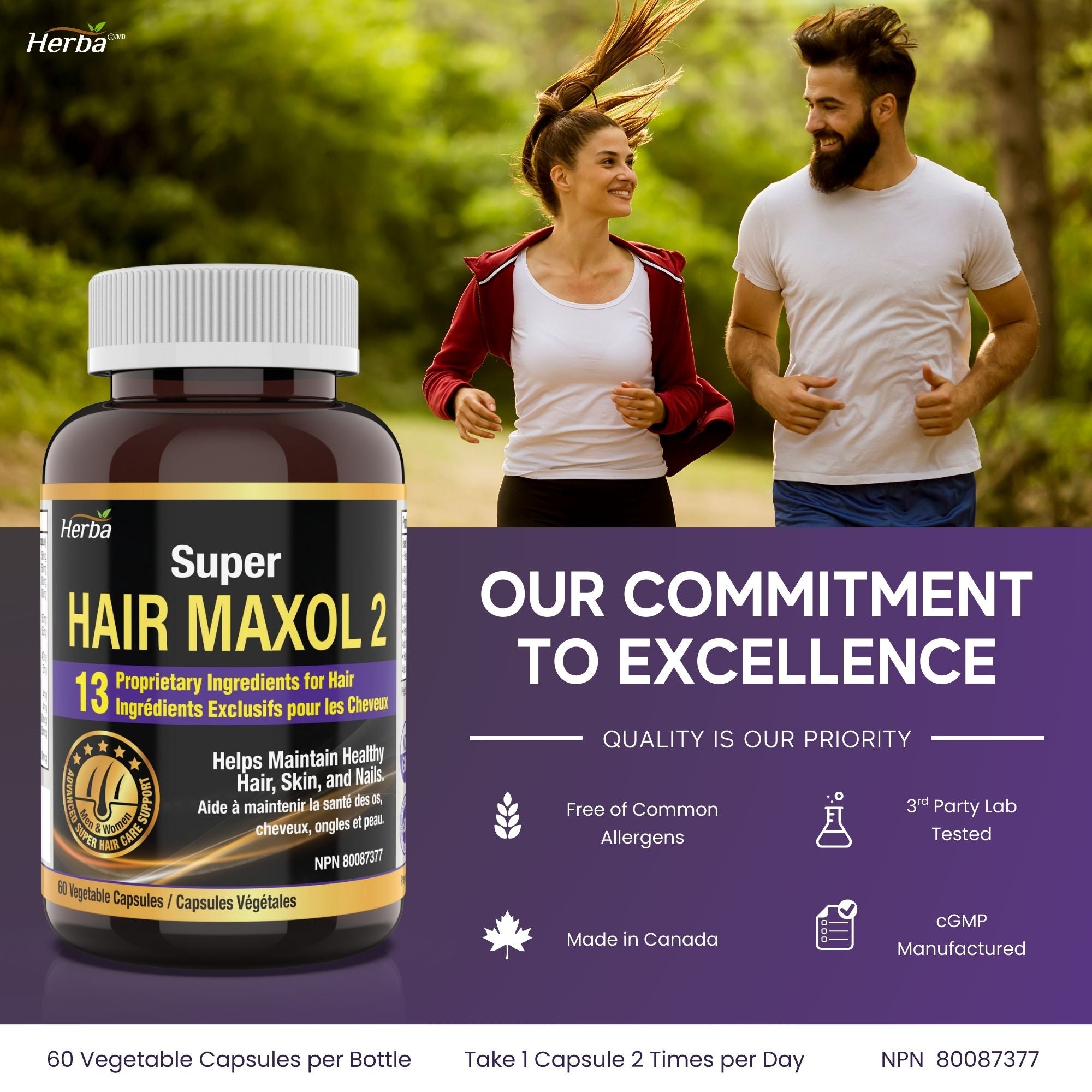 Hair Maxol 2 Hair Growth Vitamins with Biotin for Hair Growth for Men and Women