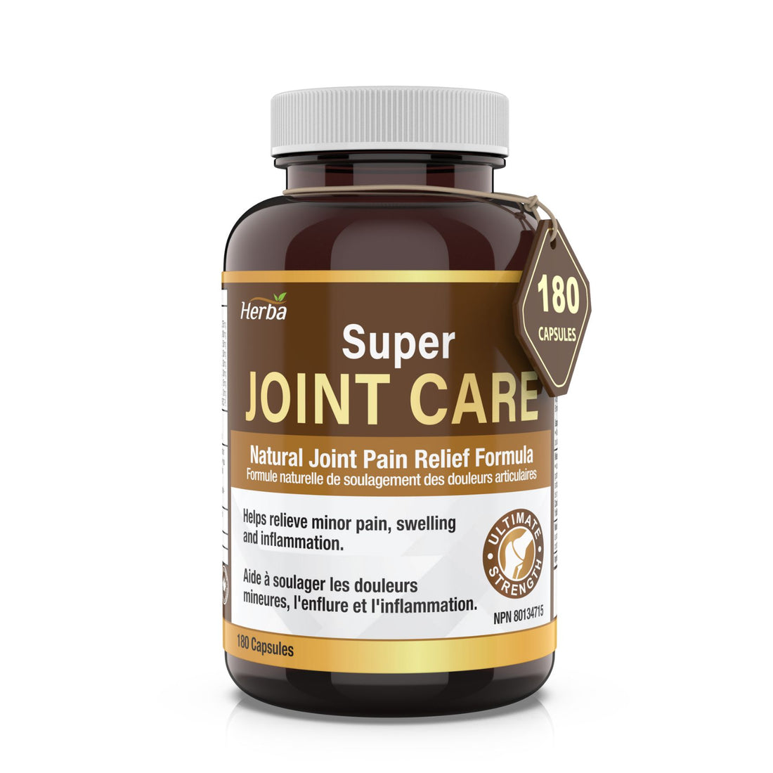 Joint Care Supplement with Glucosamine Chondroitin MSM Capsules – 180 Capsules