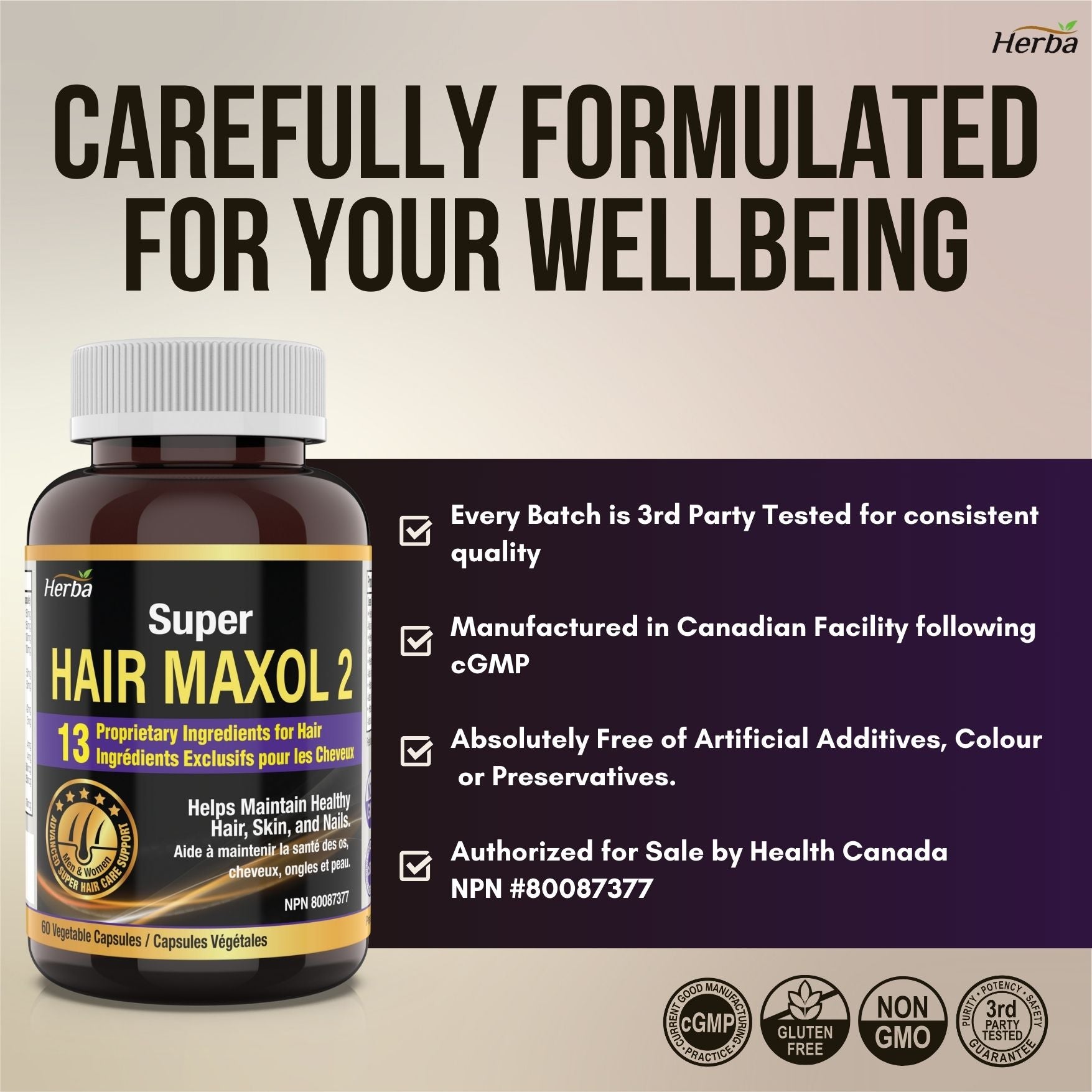 Hair Maxol 2 Vitamines pour la croissance des cheveux avec biotine pour la croissance des cheveux pour hommes et femmes