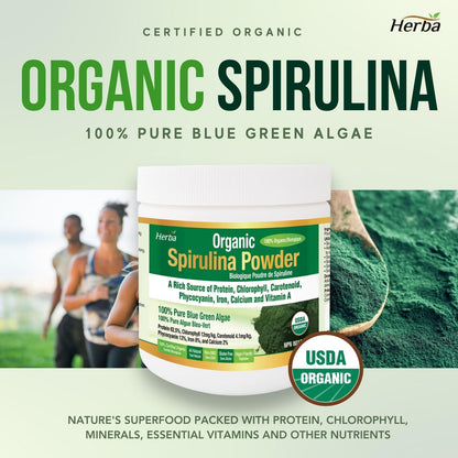 Herba Organic Spirulina Powder 250g - Certified Organic