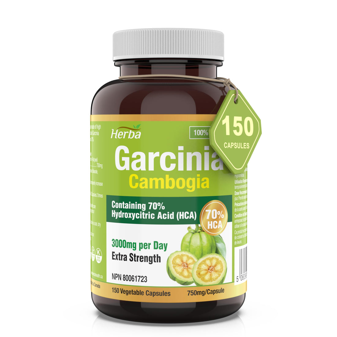 Herba Garcinia Cambogia Extract – 70% HCA  | 150 Vegetable Capsules