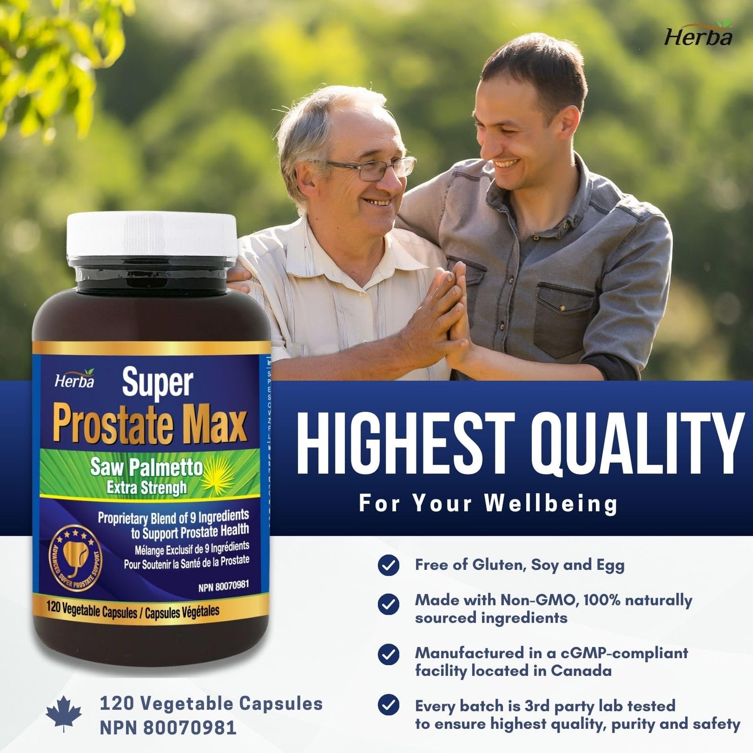 Prostate Max - Prostate Supplement for Men – 120 Capsules | 9 Natural Ingredients