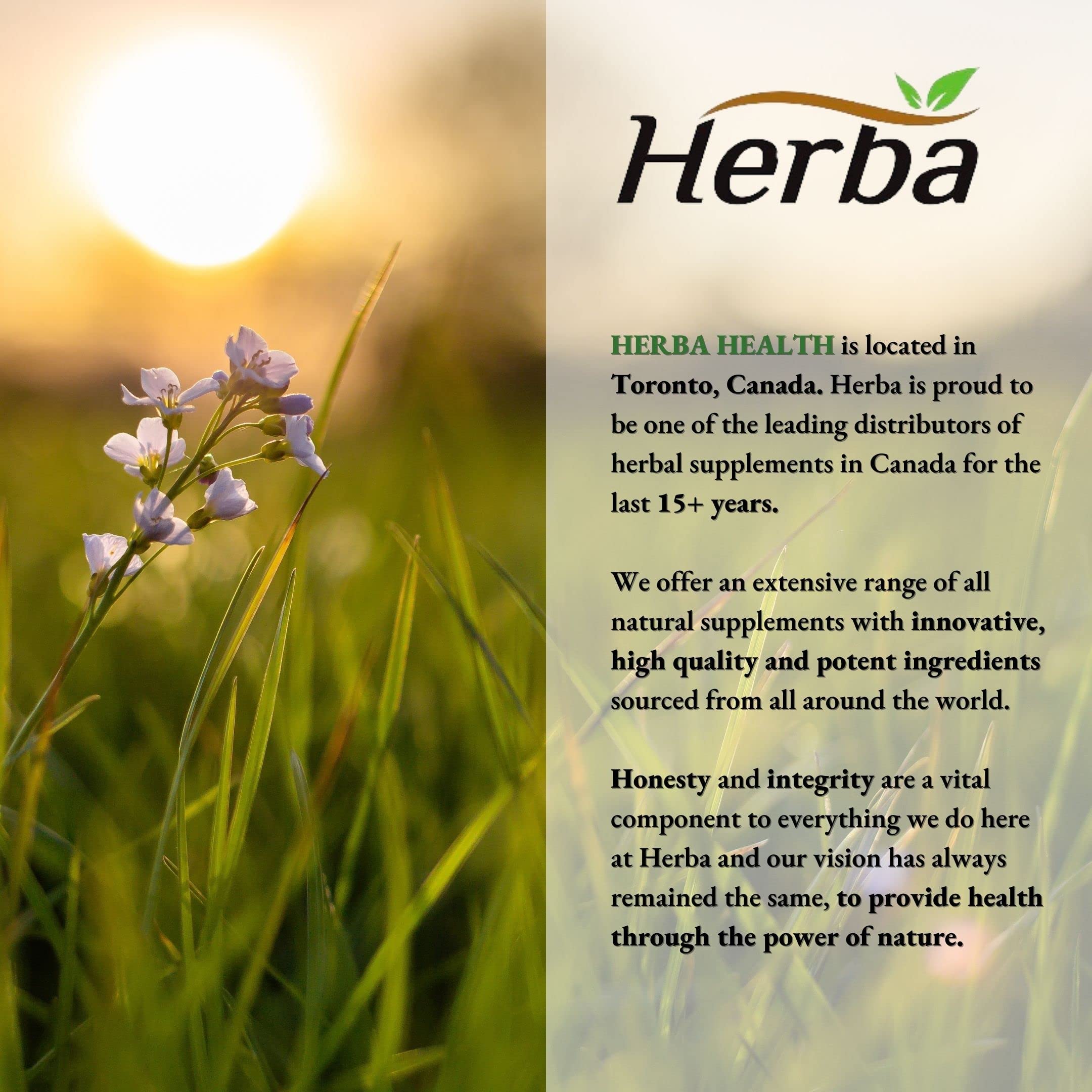 Herba Hyaluronic Acid Supplement 200mg - 100 Vegetable Capsules | Hyaluronic Acid Capsules with Vitamin C