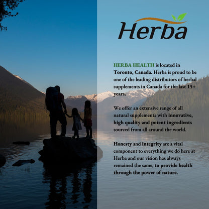Herba Natural Stress and Sleep Aids for Adult - Melatonin Free - 60 Capsules