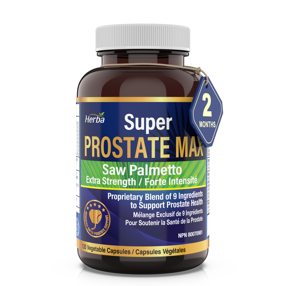 Prostate Max - Prostate Supplement for Men – 120 Capsules | 9 Natural Ingredients