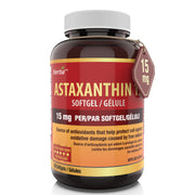 Astaxanthin Supplement 15mg - 60 Softgels | Made in Canada