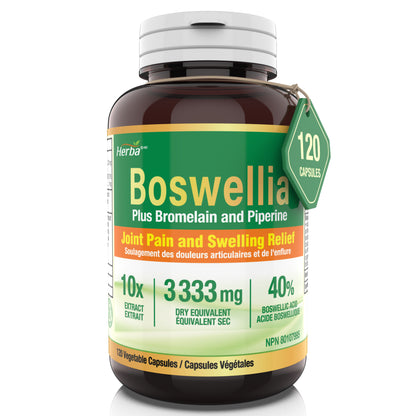 Boswellia Serrata Capsules with Bromelain Supplement - 120 Capsules