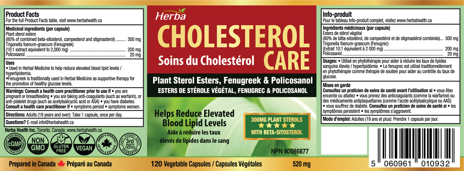 Soin Cholestérol – 120 Gélules Végétales