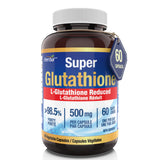 Glutathione Supplements 500mg, 60 Vegetable Capsules-L-Glutathione Reduced Active Form