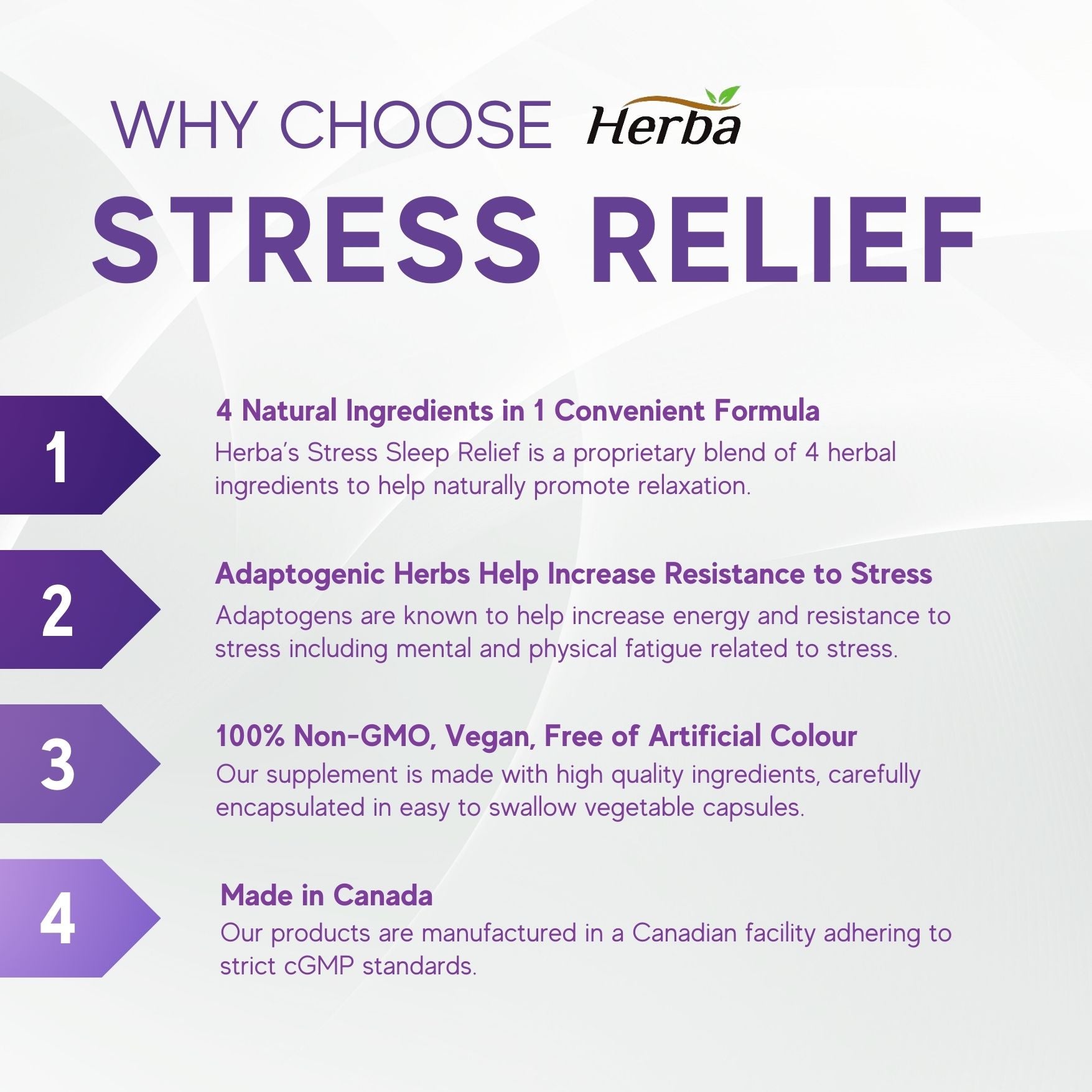 Natural Stress and Sleep Aids for Adult - Melatonin Free - 60 Capsules