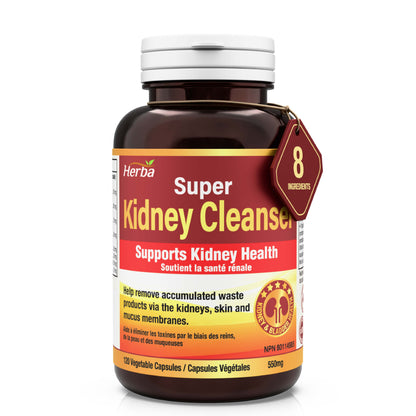 Kidney Cleanse Supplement – 120 Capsules | 8 Natural Ingredients to Detox and Support Kidney and Bladder Health