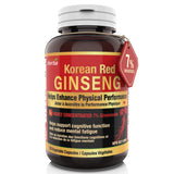Korean Red Ginseng Extract Capsules – 5:1, 2500mg Equivalent | 120 Vegetable Capsules
