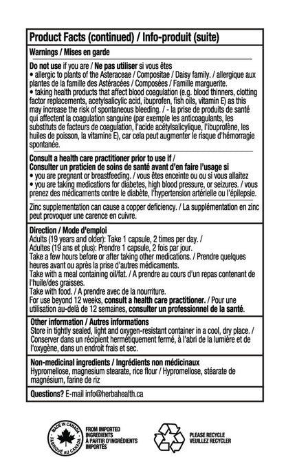 Vision Care Eye Vitamins with Lutein and Zeaxanthin Supplement – 60 Capsules