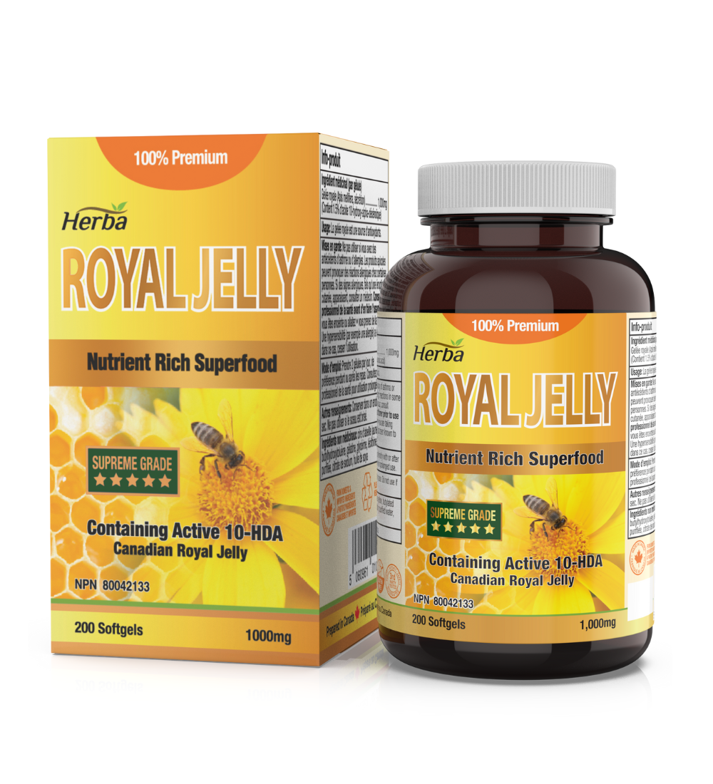 Herba Royal Jelly Capsules 1000mg - 200 Softgels