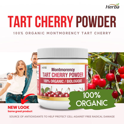 Montmorency Tart Cherry Powder – 150g | 100% Organic | Made in Canada