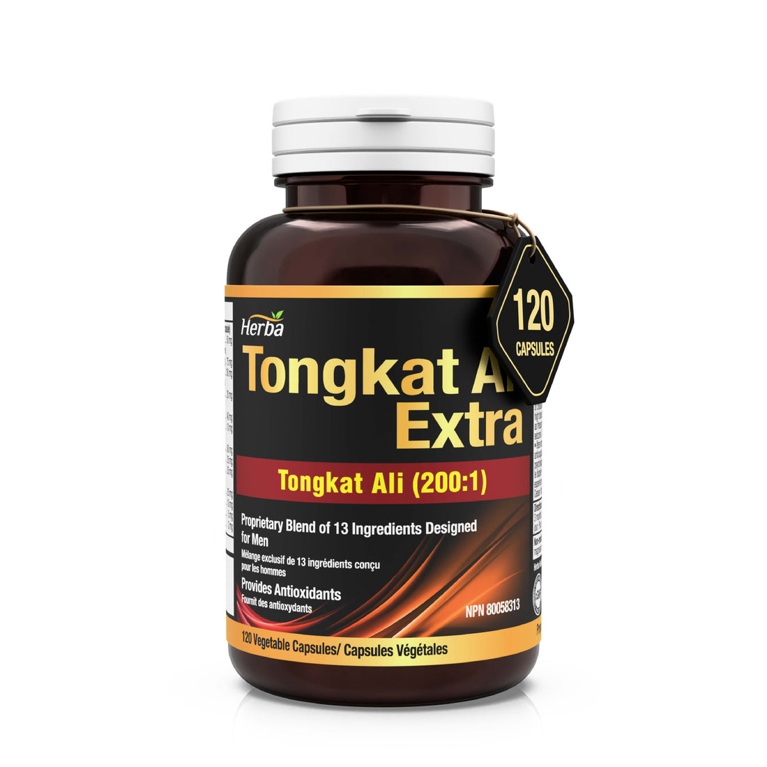 Tongkat Ali Supplement 200:1 - Made in Canada | 120 Capsules | Proprietary Blend including 10,000mg Equivalent of Tongkat Ali Extract