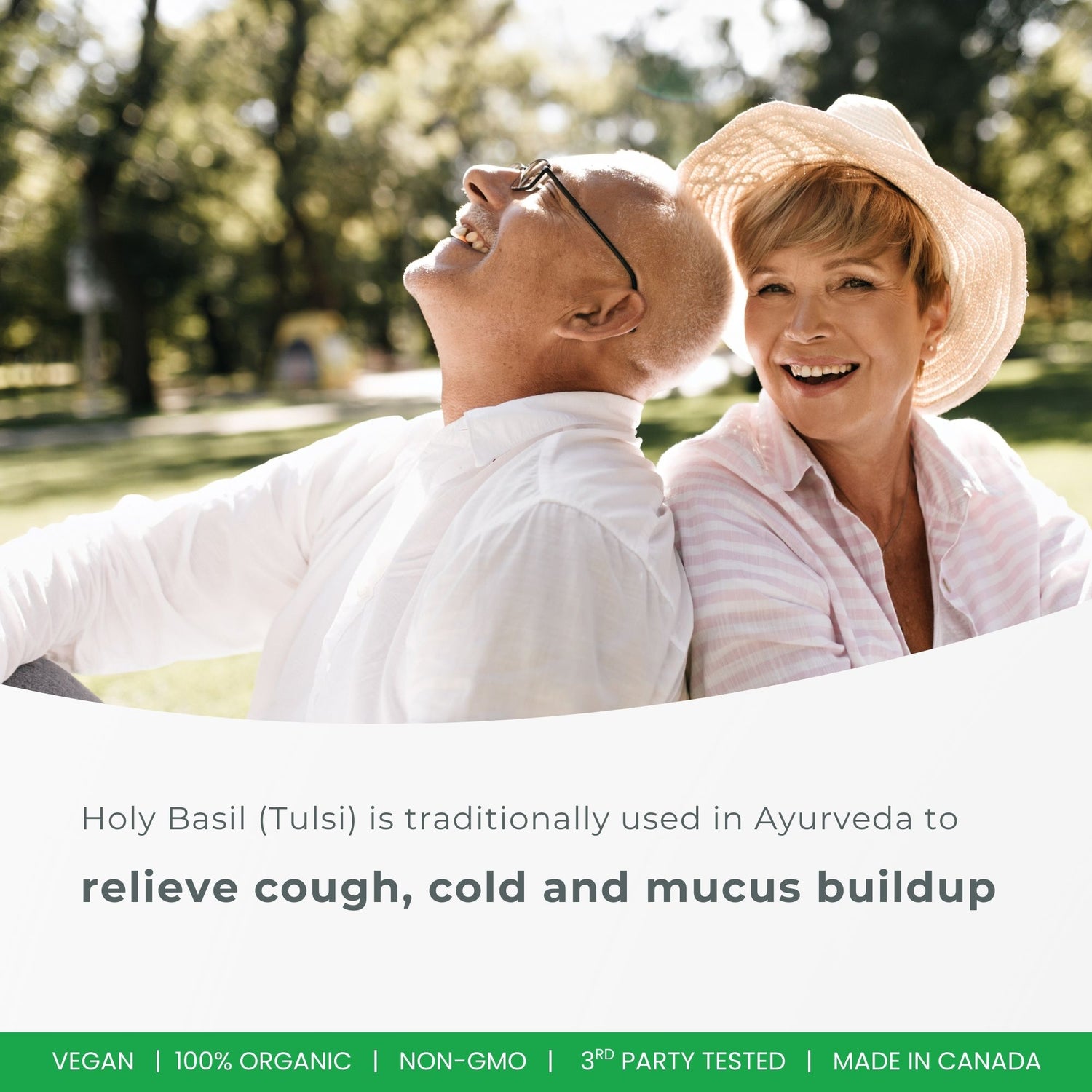 Organic Holy Basil Capsules – 350mg | 120 Vegetable Capsules