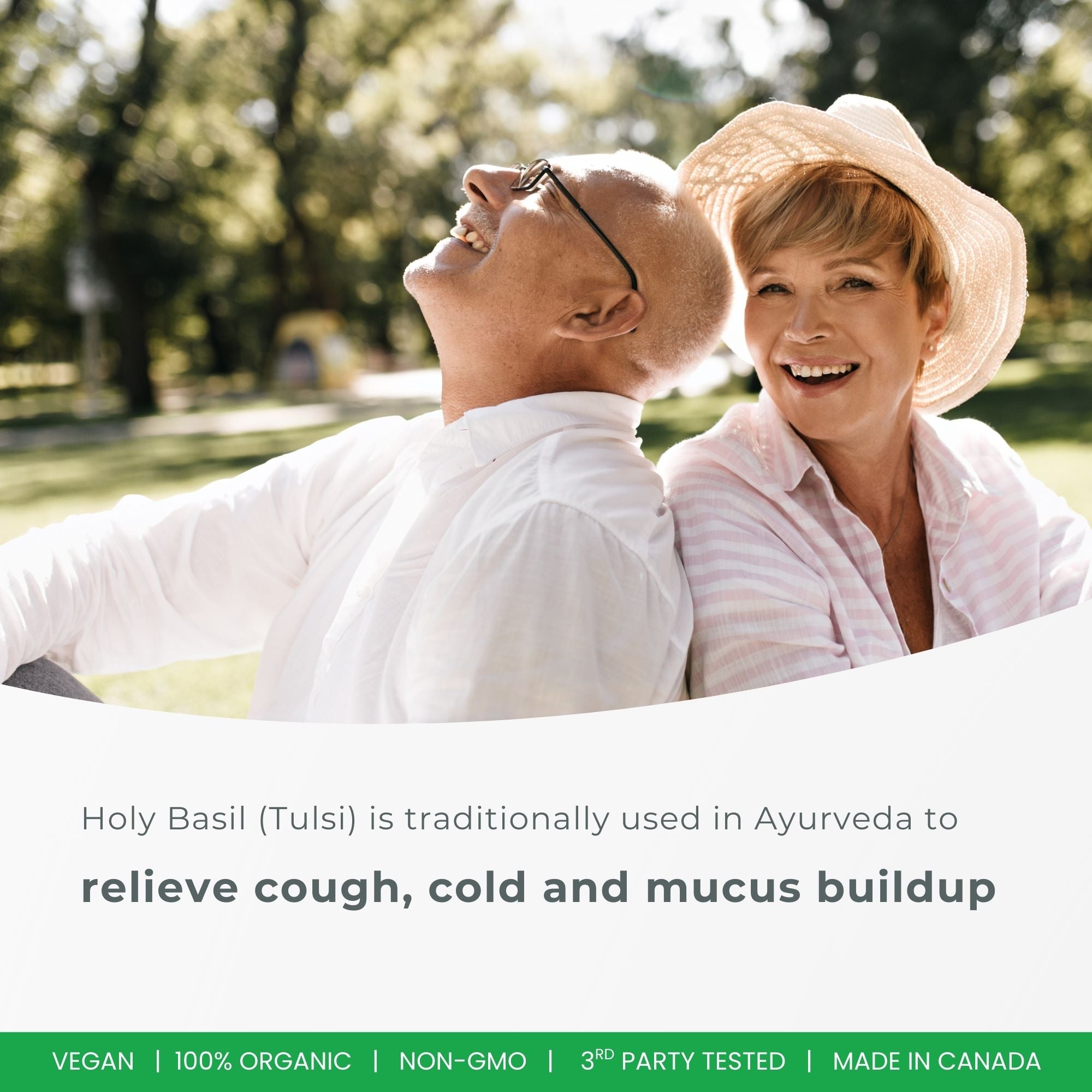 Organic Holy Basil Capsules – 350mg | 120 Vegetable Capsules