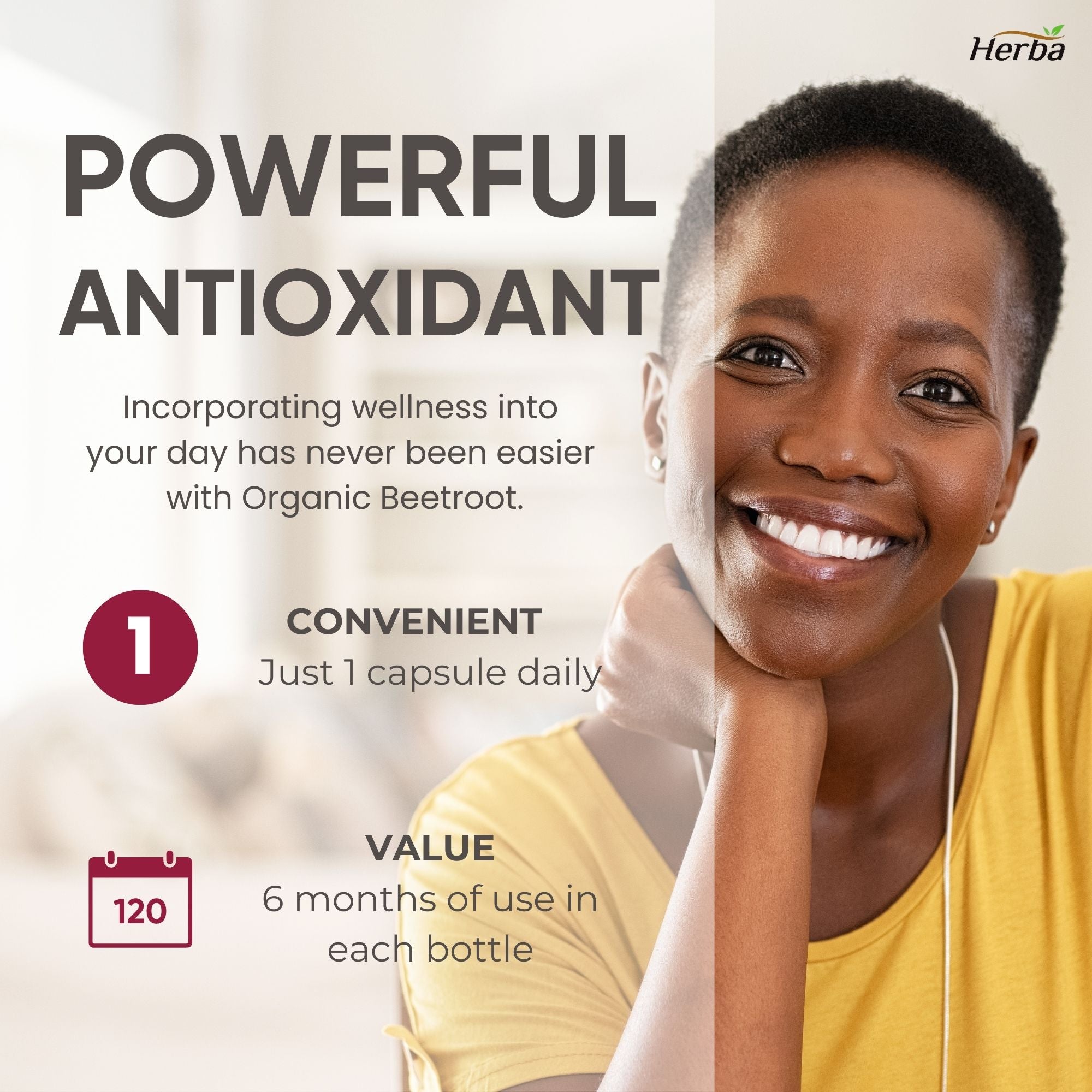 Organic Beet Root Supplement - 180 Capsules | 10,000mg Equivalent - 20:1 Extract Beetroot | Made in Canada