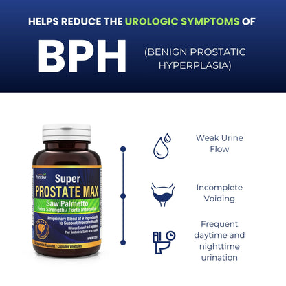 Prostate Max - Prostate Supplement for Men – 120 Capsules | 9 Natural Ingredients